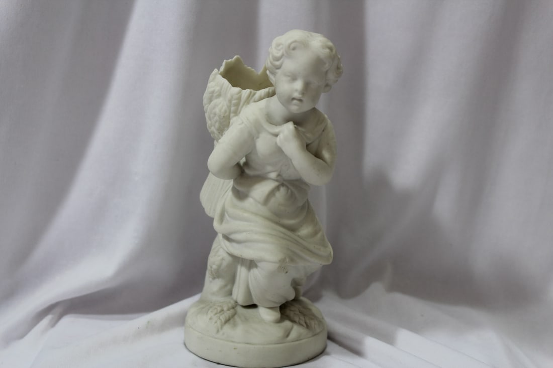 A Ceramic Planter: 7 3/8" tall