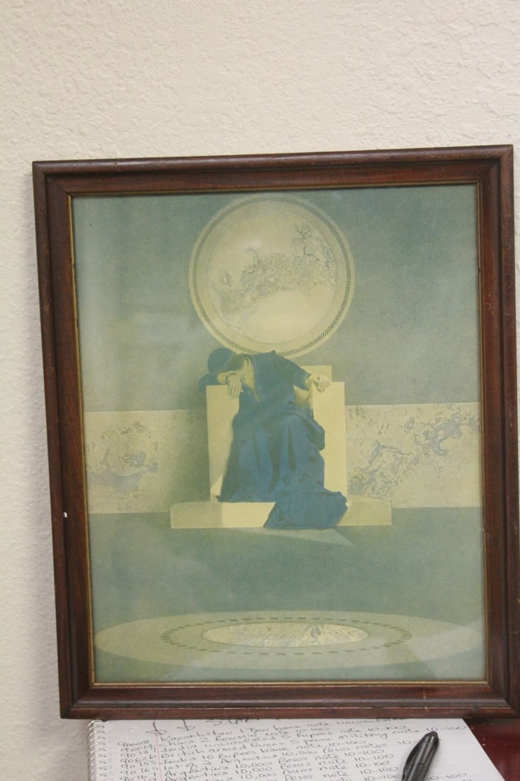 Framed Old Print: overall= 12 3/8" x 10 1/4"