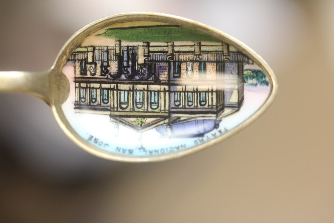 Enamel Silver Spoon - 5