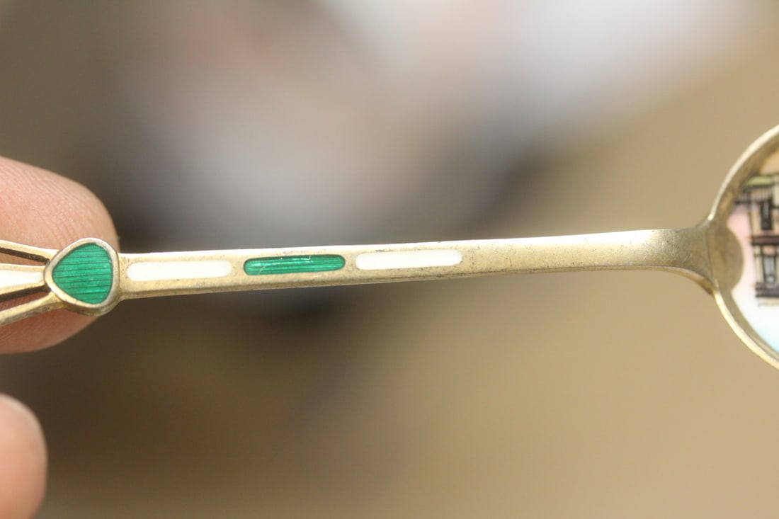 Enamel Silver Spoon - 6