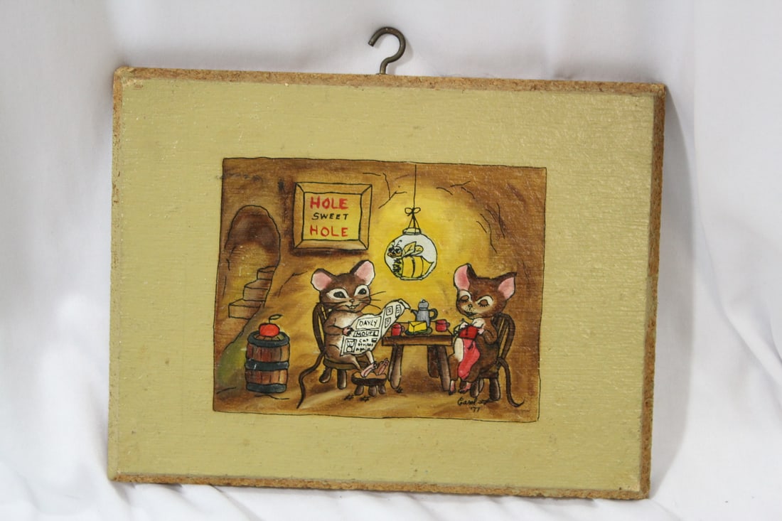 A Decorative Wall Hanger: 8 1/2" x 6 3/4"