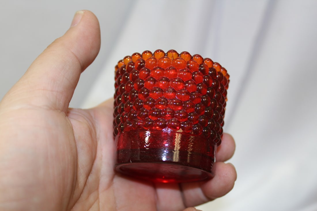 A Ruby Red Glass Cup - 2