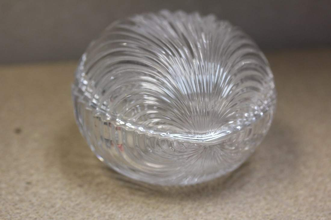 Glass Container: 3 5/8" in diameter