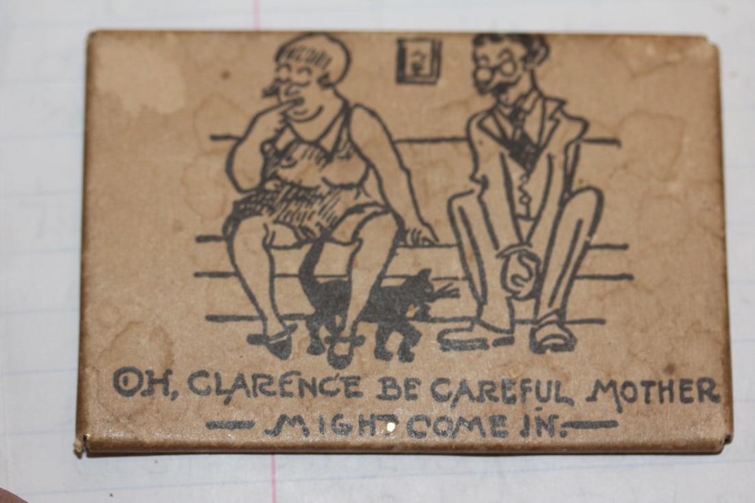 Vintage Risque Celluloid Mirror: as shown on photos