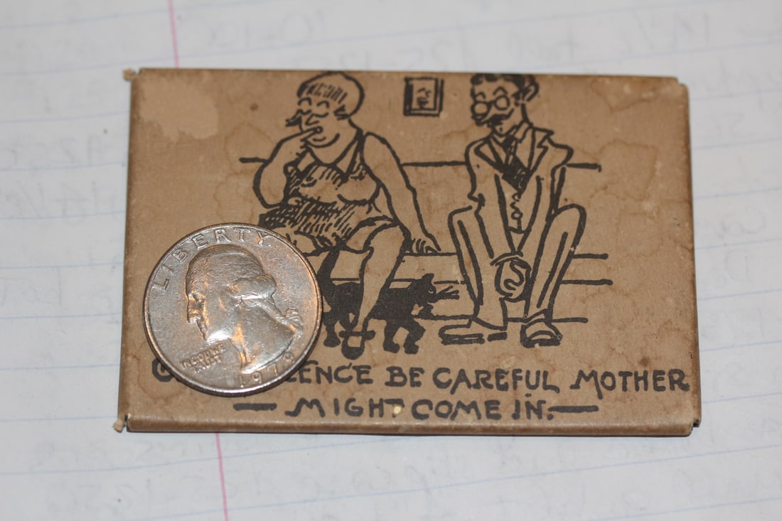 Vintage Risque Celluloid Mirror - 3