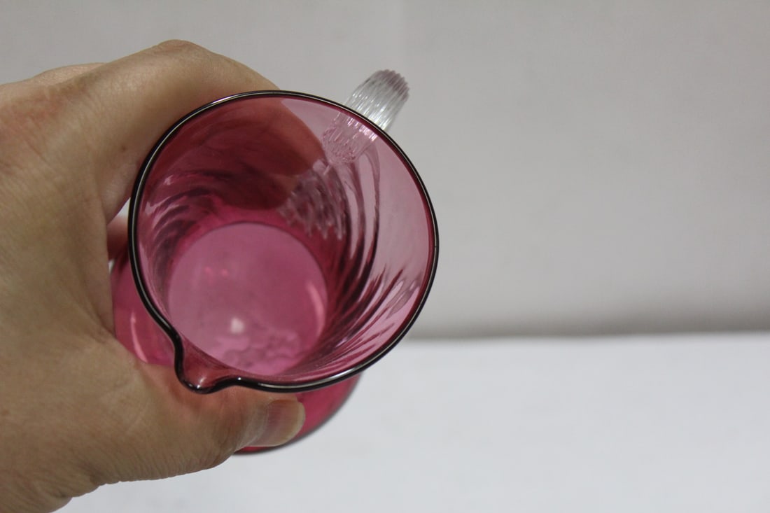 A Small Cranberry Pitcher - 5