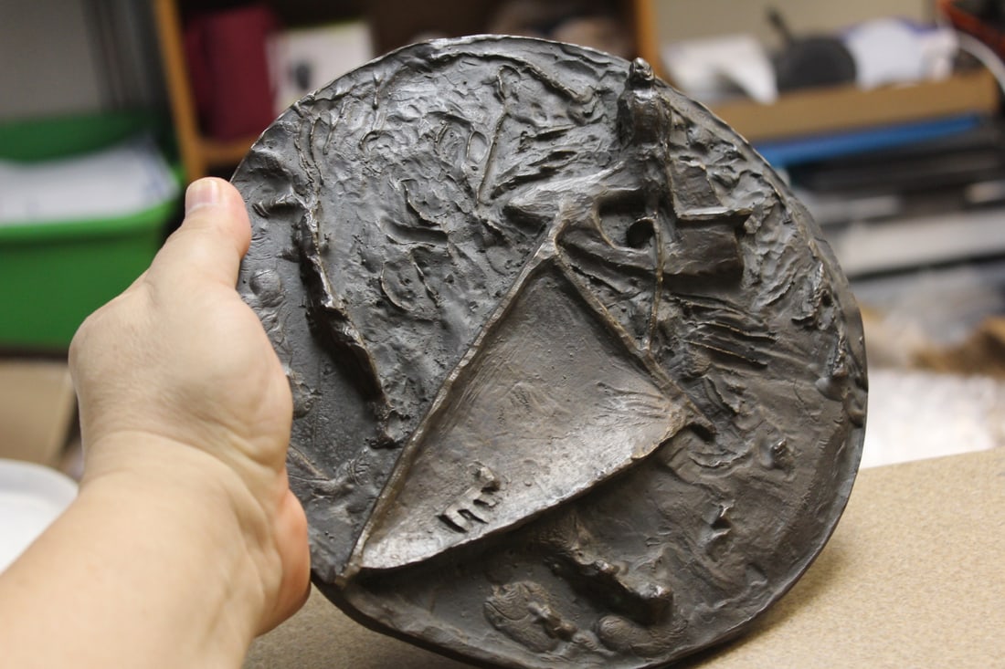 Signed Bronze Plaque - 2