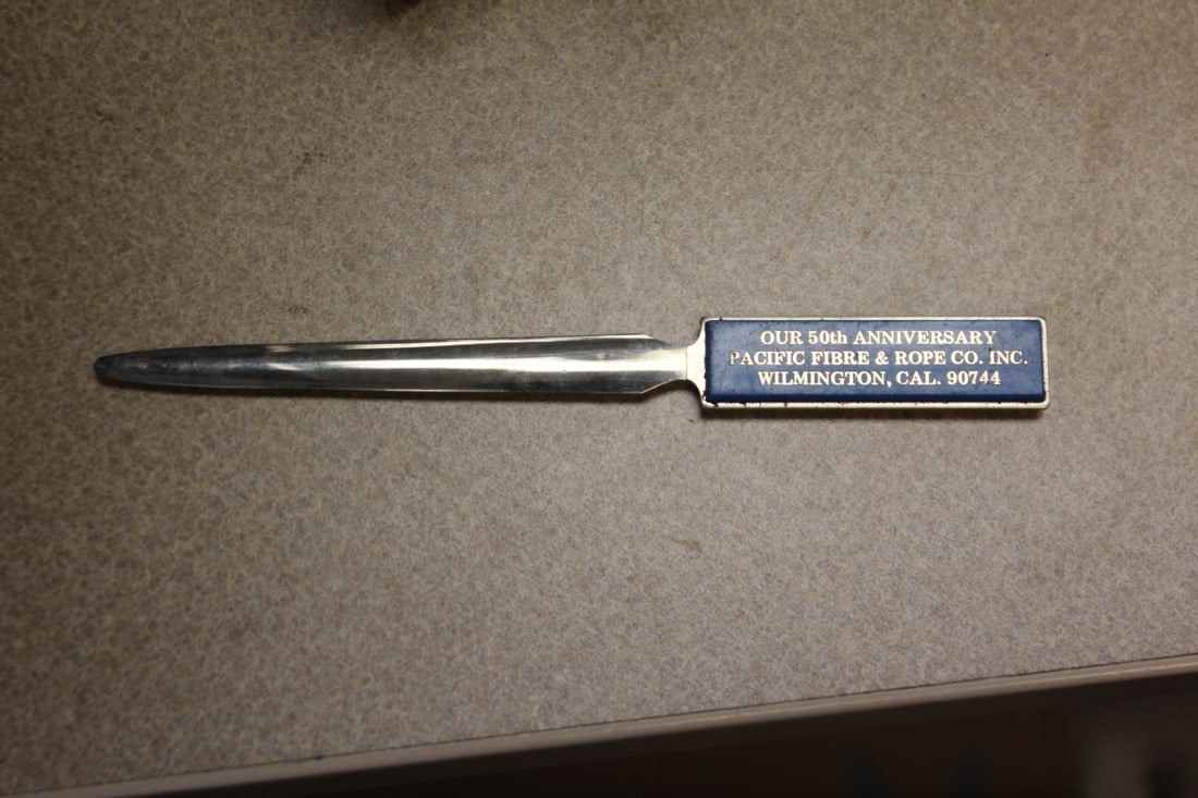 Vintage Advertising Letter Opener: 7 1/2" long