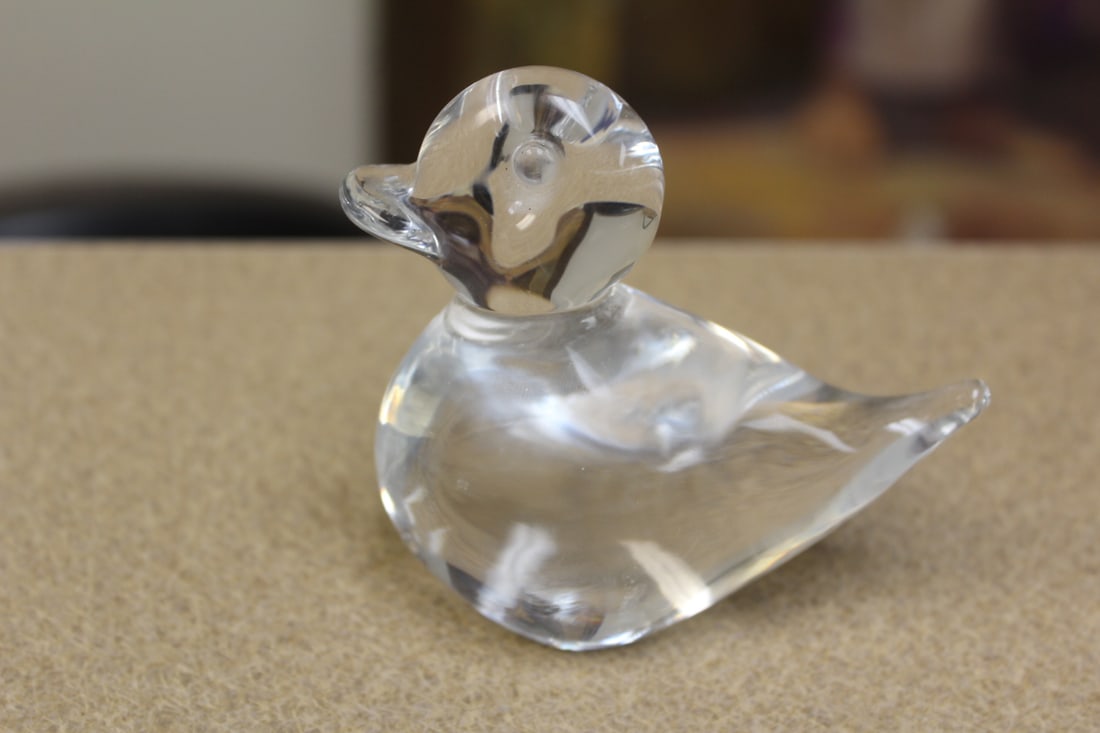 Signed Crystal Duck - 3