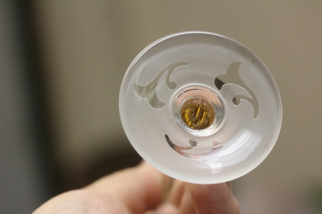 Unsigned Michael Weems Etched Goblet - 5