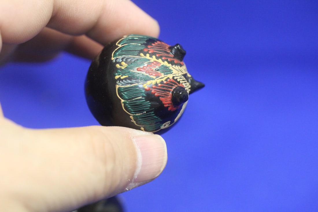 Lacquer Owl Container - 5