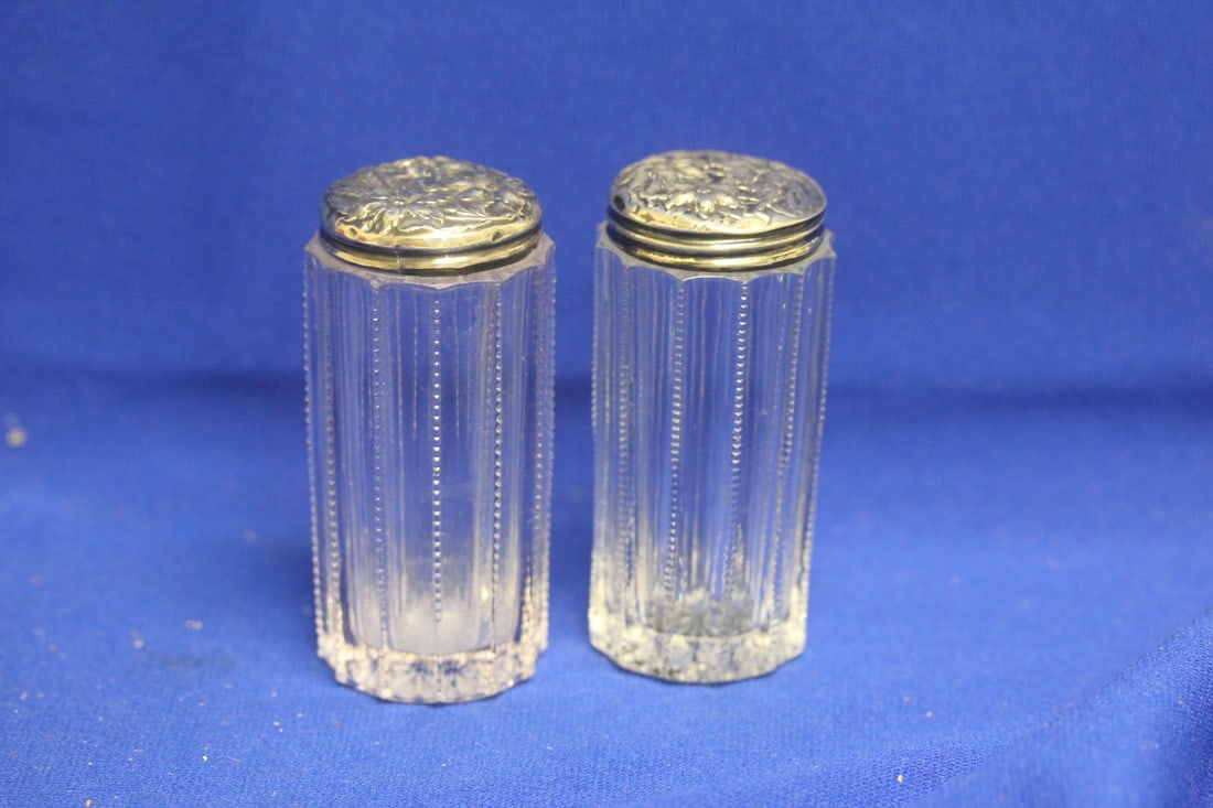 Pair of Sterling Toop Cylinder Container (1 of 6)
