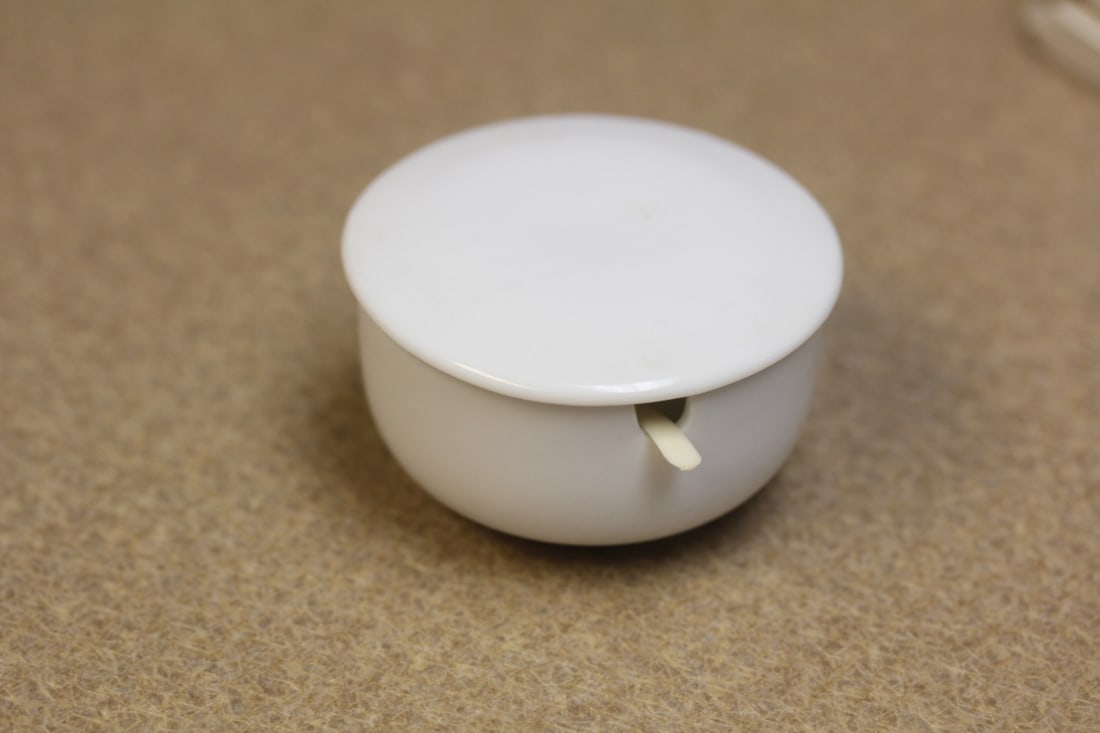 Decorative Bowl with Small Spoon: 2 1/2" in diameter