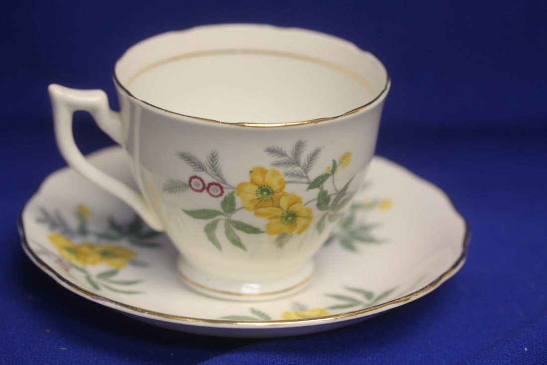 English Bone Chine Royal Vale Cup and Saucer: saucer= 5 5/8" in diameter