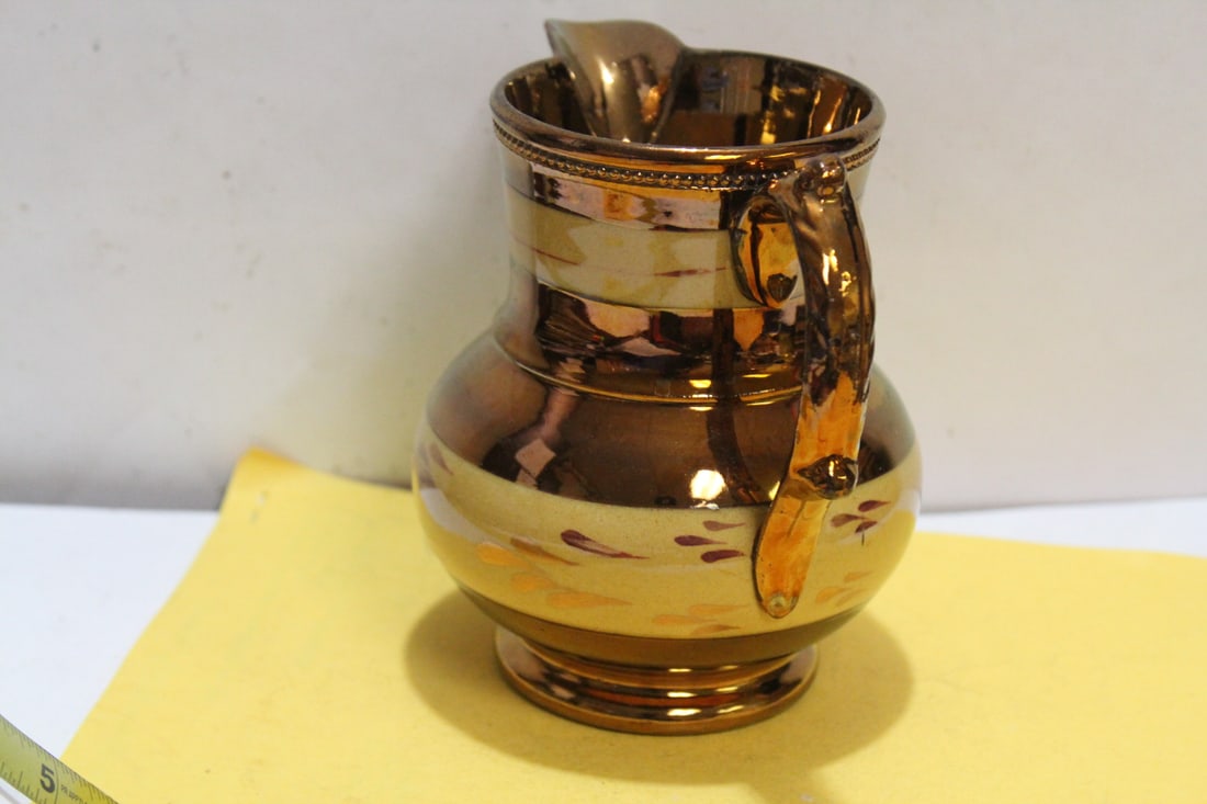 A Ceramic Lusterware Pitcher - 4