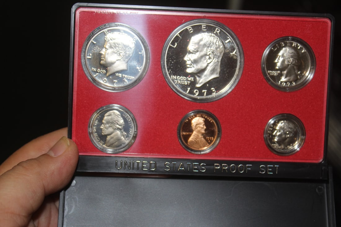 1973 US Proof Coin Set: as shown
