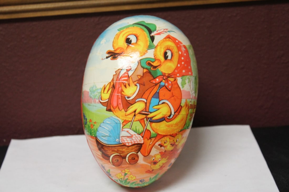 A Paper Mache Egg: 7" in diameter