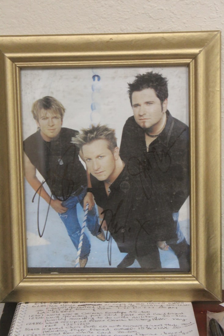 Signed Goo Goo Dolls Picture: framed - 12 3/4" x 10 1/2"