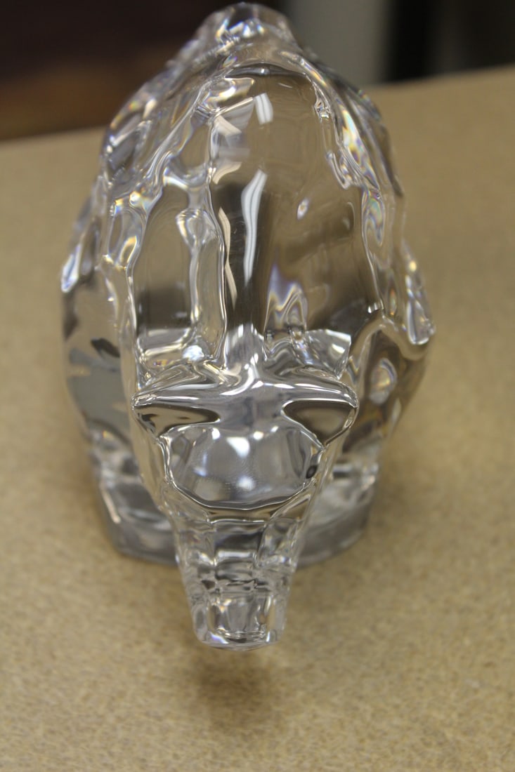 Signed Orrefors Bear - 2