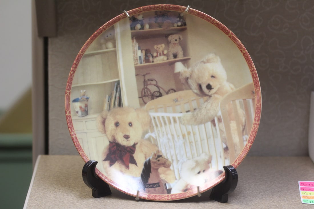Little Bears Collection Ceramic Plate: 8 inches in diameter