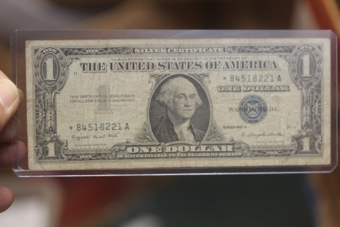 1957 $1.00 Blue Seal Star Note (1 of 2)