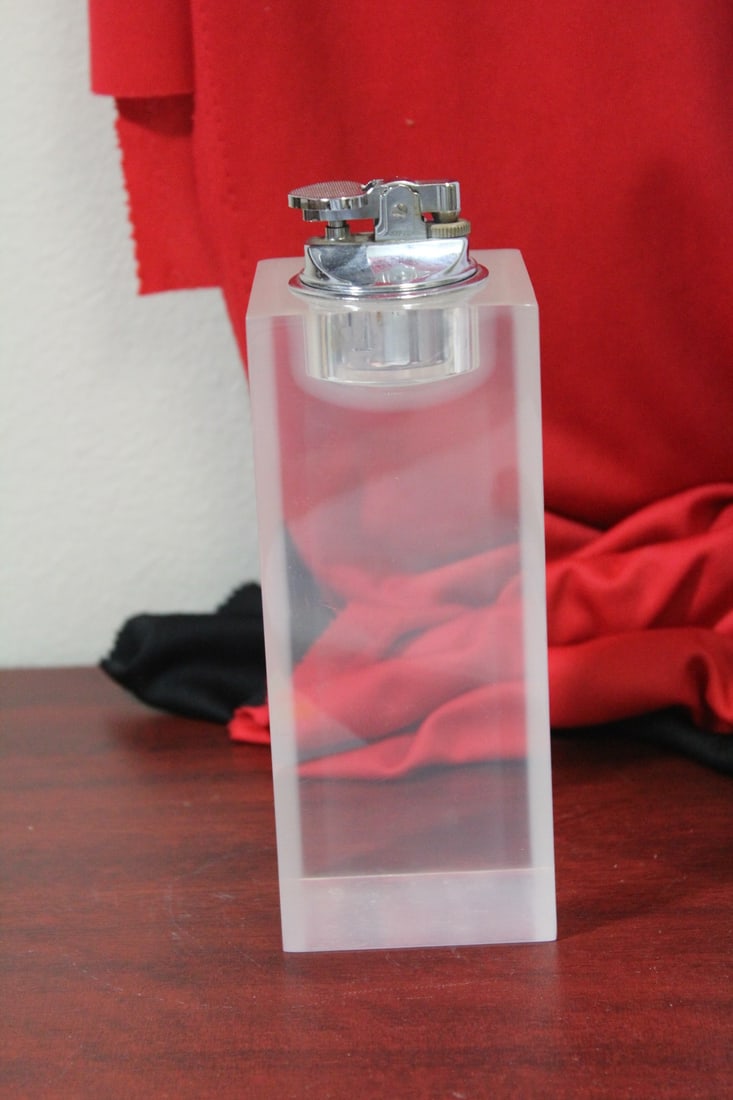 A Lucite Table Lighter - 2