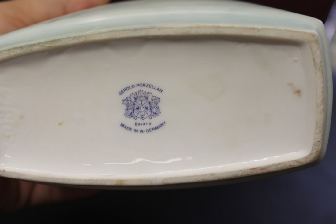 A Signed West Germany Rectangular Vase - 7