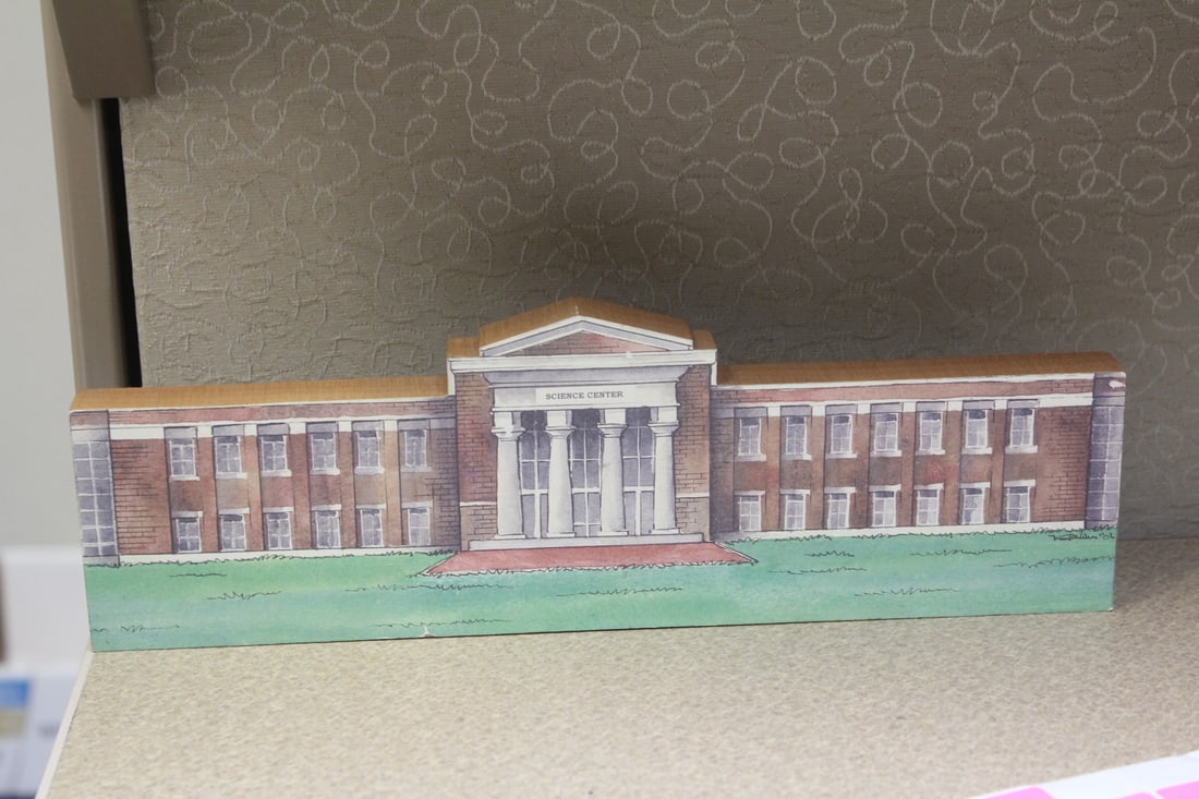 Just Around the Block Woodcut: 11 1/4" across