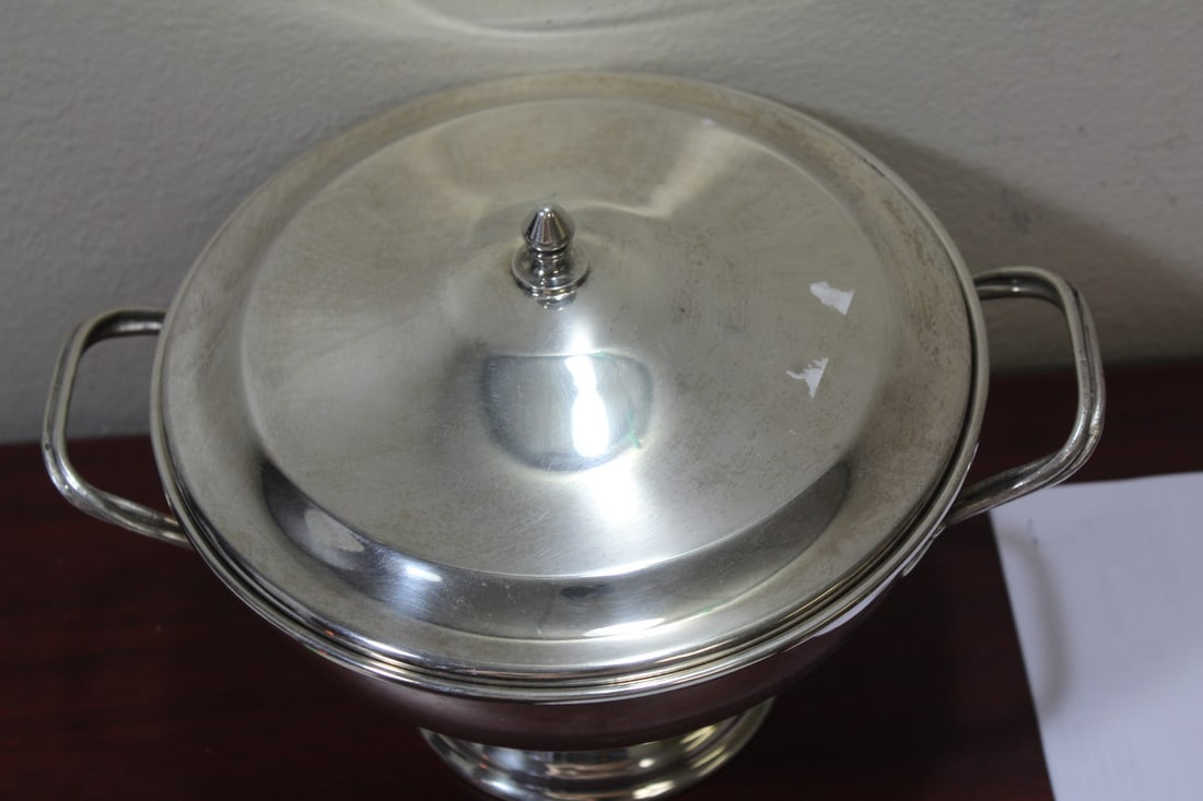 A Silverplated Container - 2