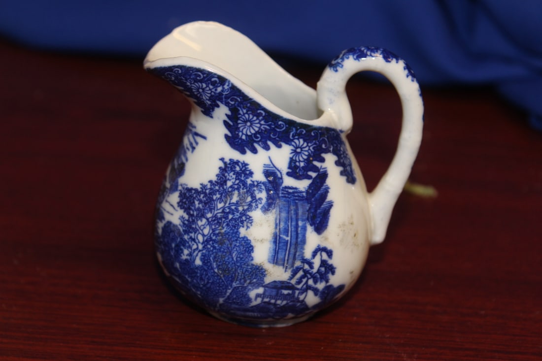 A Small Japanese Blue and White Creamer: 19th century - 3 1/4" tall