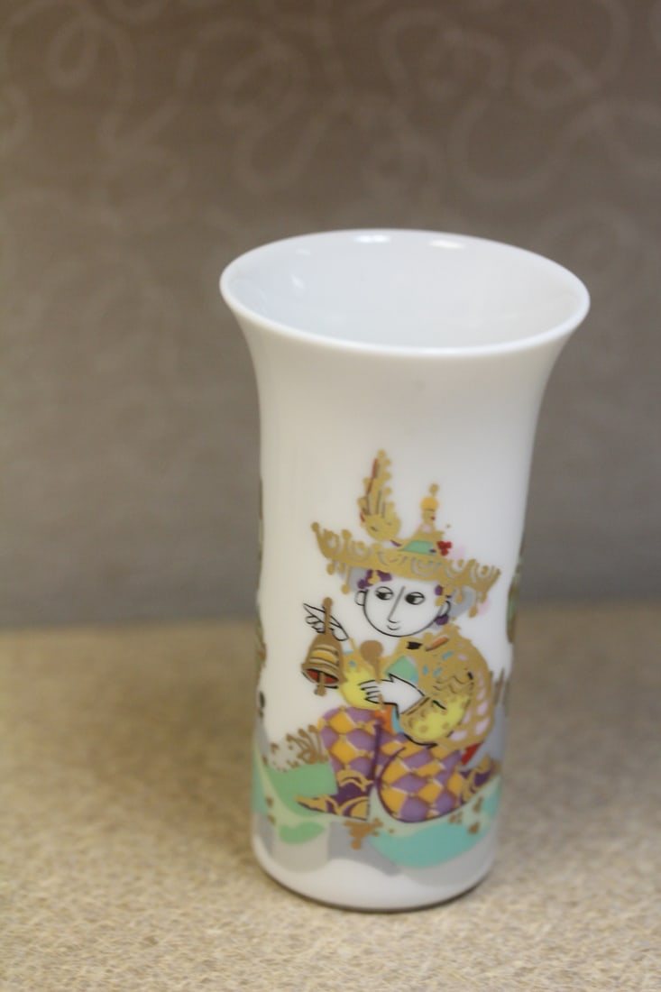 Rosenthal toothpick holder: Wiinblad studio line, 3 1/2" tall