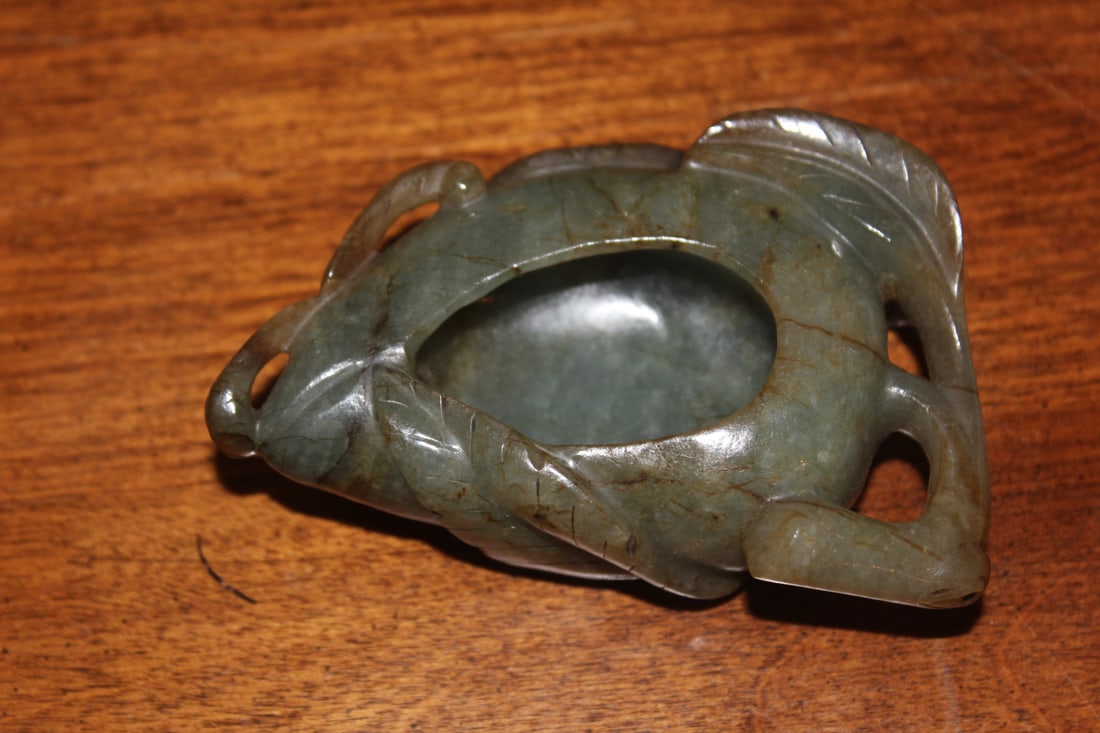 Small Nephrite Jade Washer: 3 1/4" across