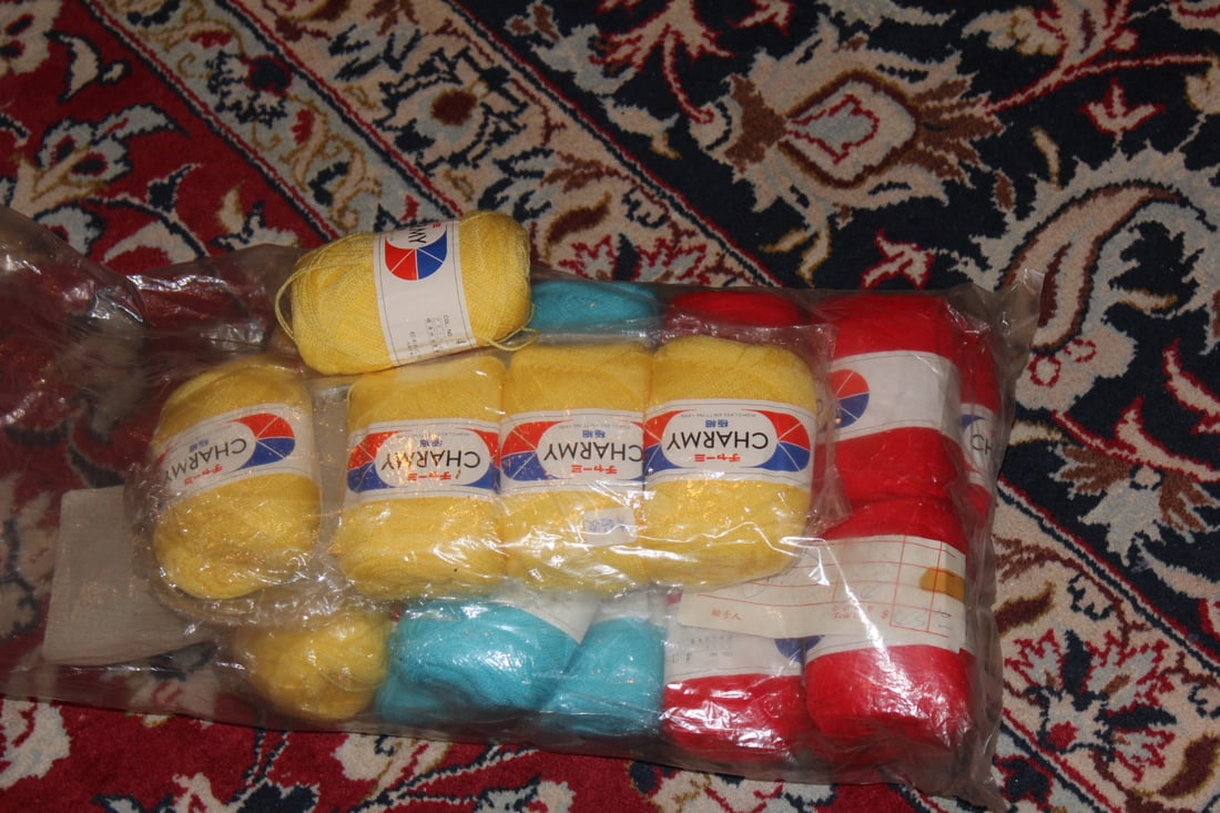 Vintage 1970's Charny Knit Yarn: 21 rolls total - made in Japan