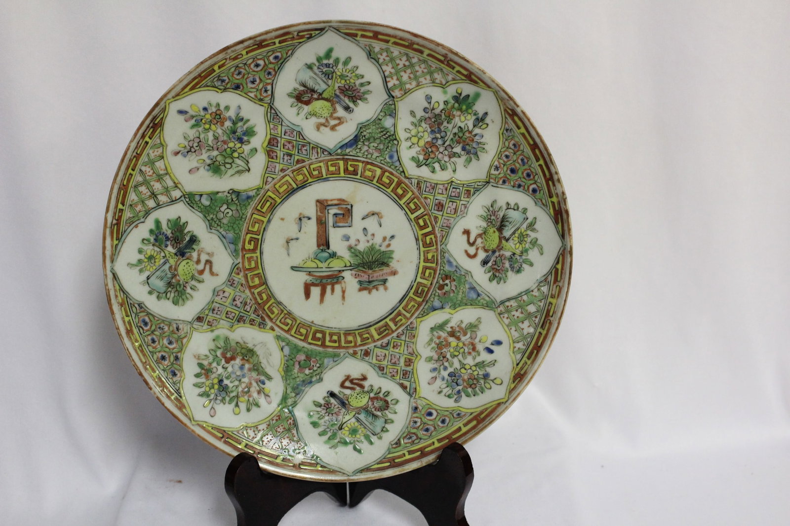 A Rare Chinese Famille Rose Plate (1 of 8)