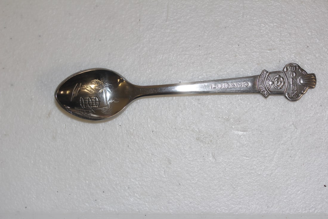 Rolex Silverplate Spoon: 4 3/8" inches long