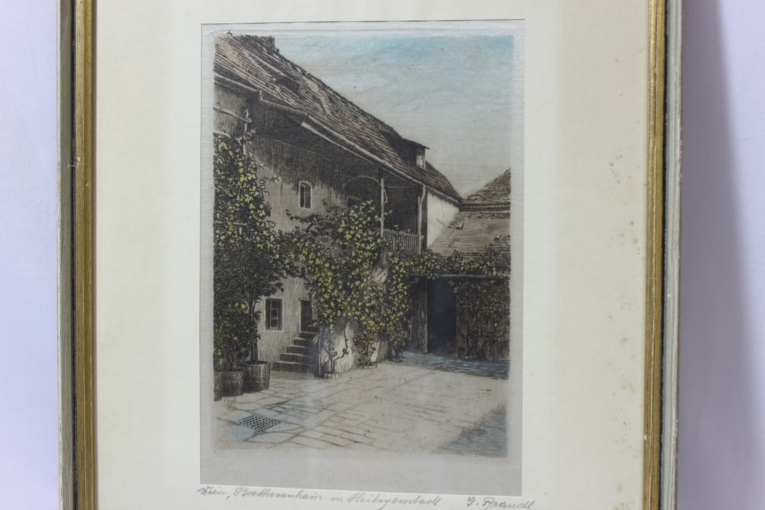 A Signed Grandle? Etching - 5