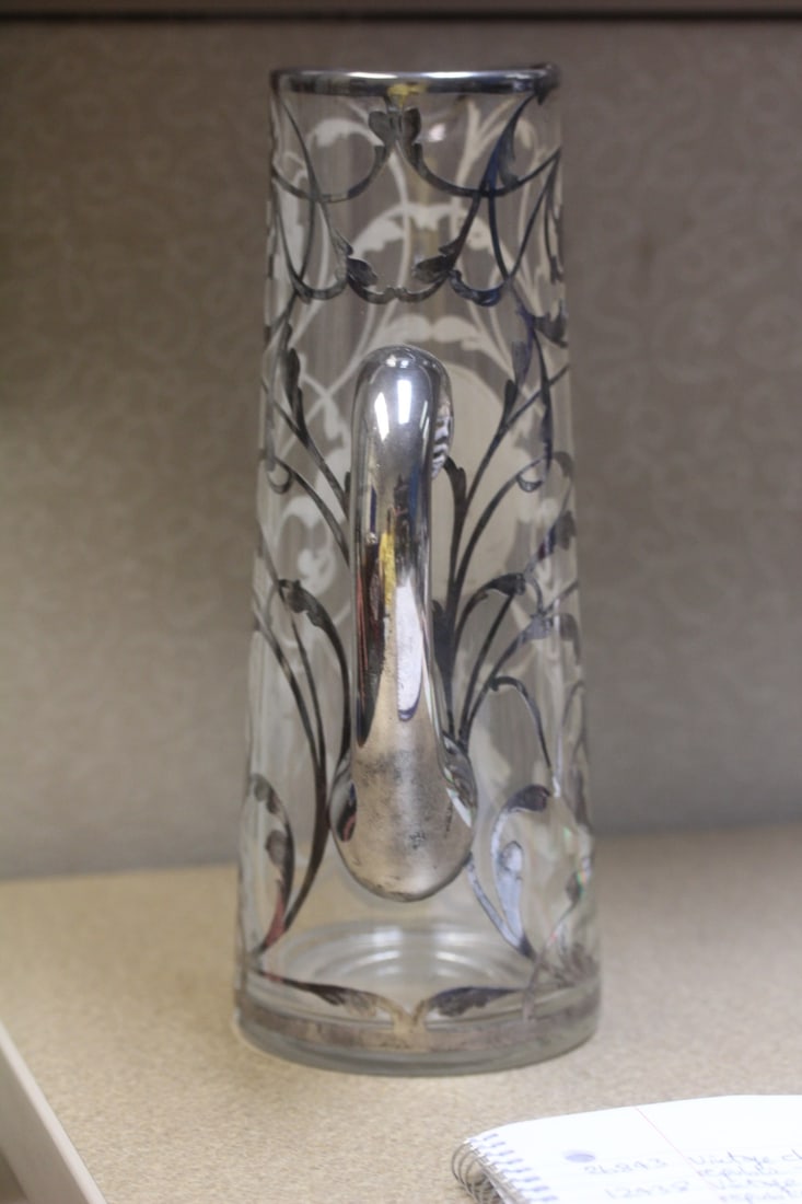 Silver Overlay Pitcher - 5