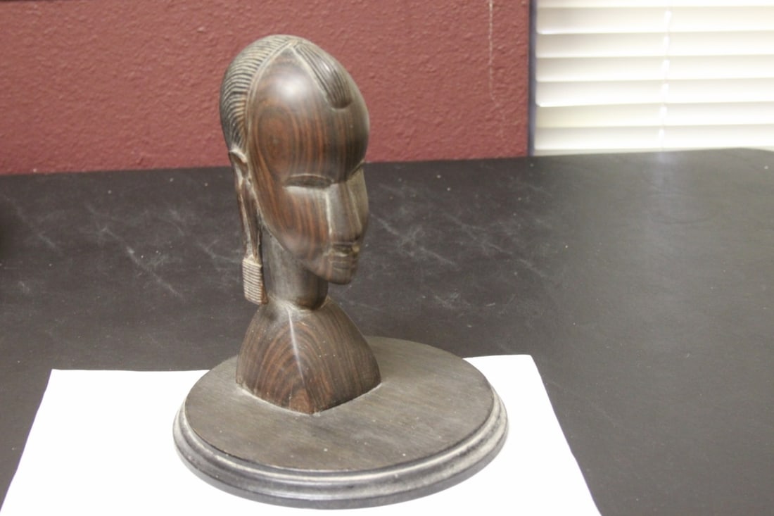 An African Bust: 10" long