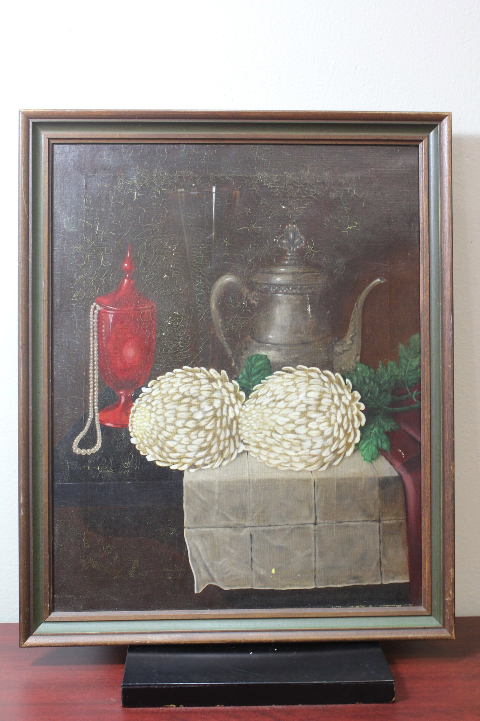 An Oil on Canvas: probably late 1950's - signed Strawser? - overall= 22" x 18"