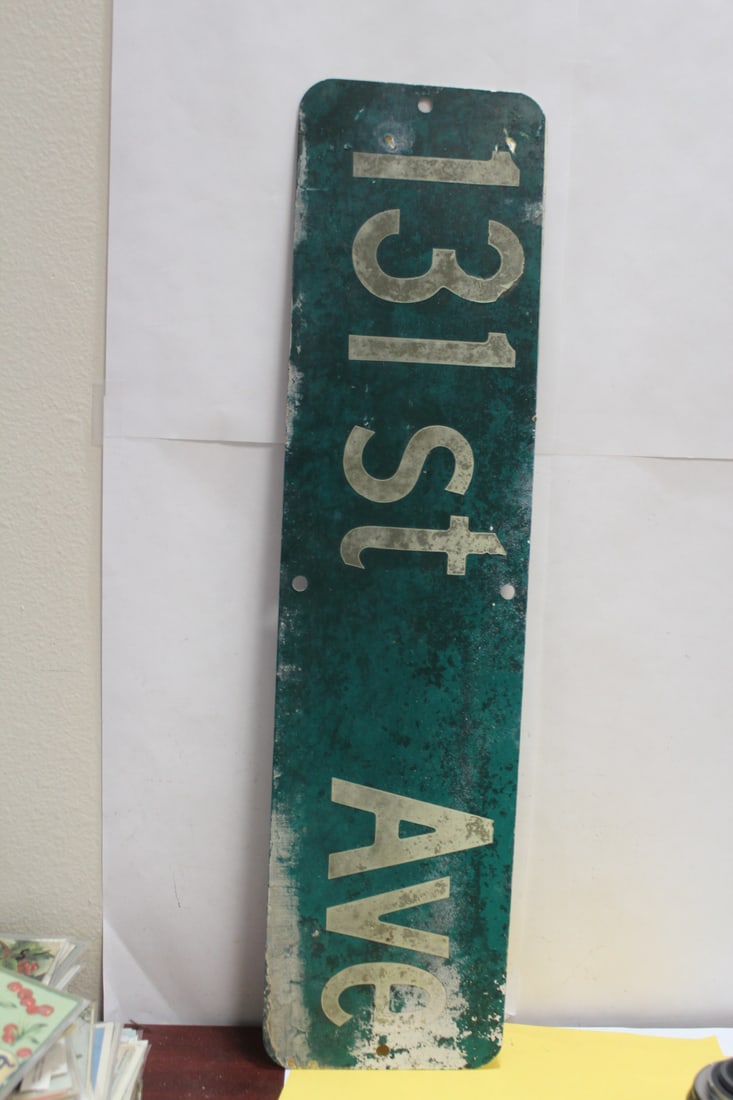 A Street Sign: 24" x 6"