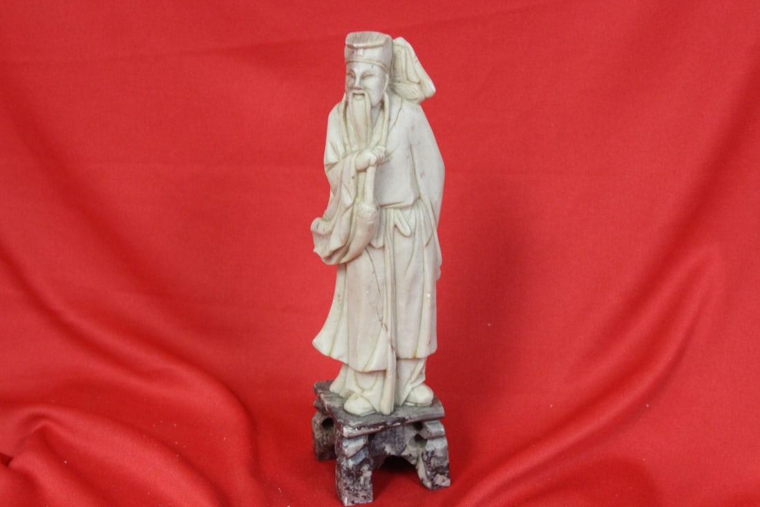 A Soap Stone Sage: 8 inches tall