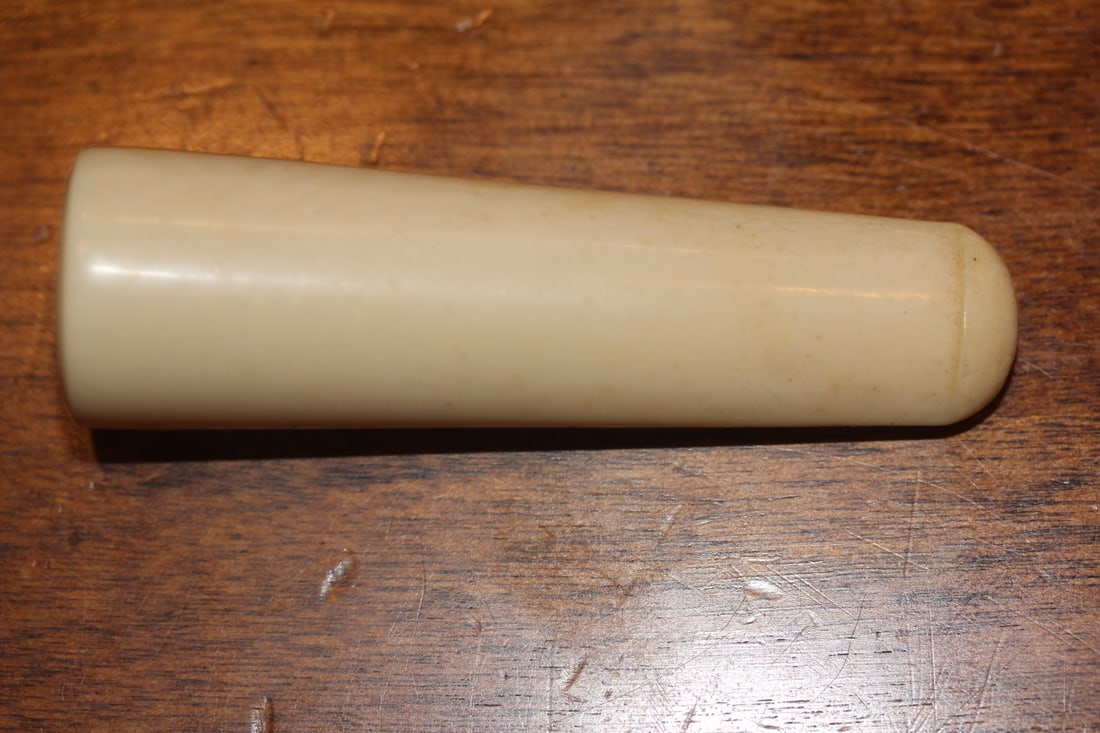 Bone Cigarette Holder: 2 7/8" long