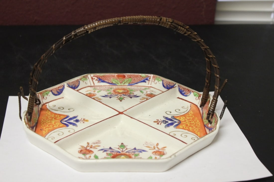 A Vintage Satsuma? Tray/Basket: 9 1/4" in diameter