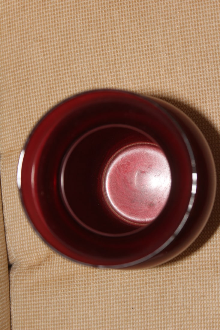 Ruby Red Glass Vase - 5