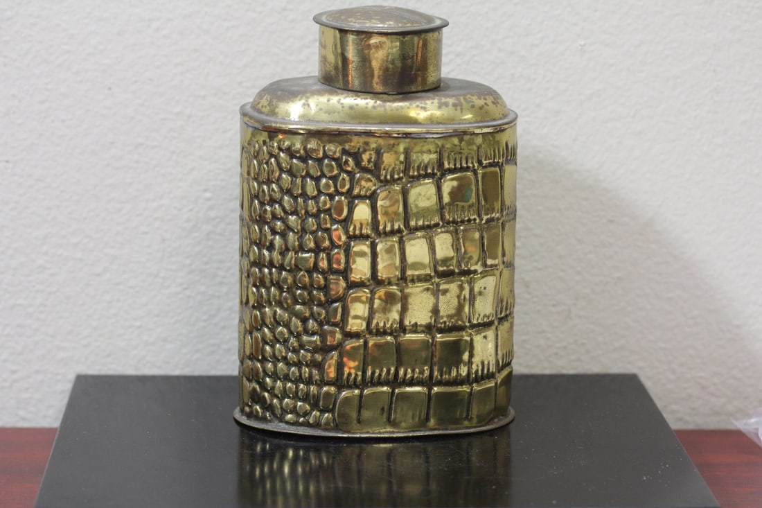 A Tin Can: 7 1/4" tall