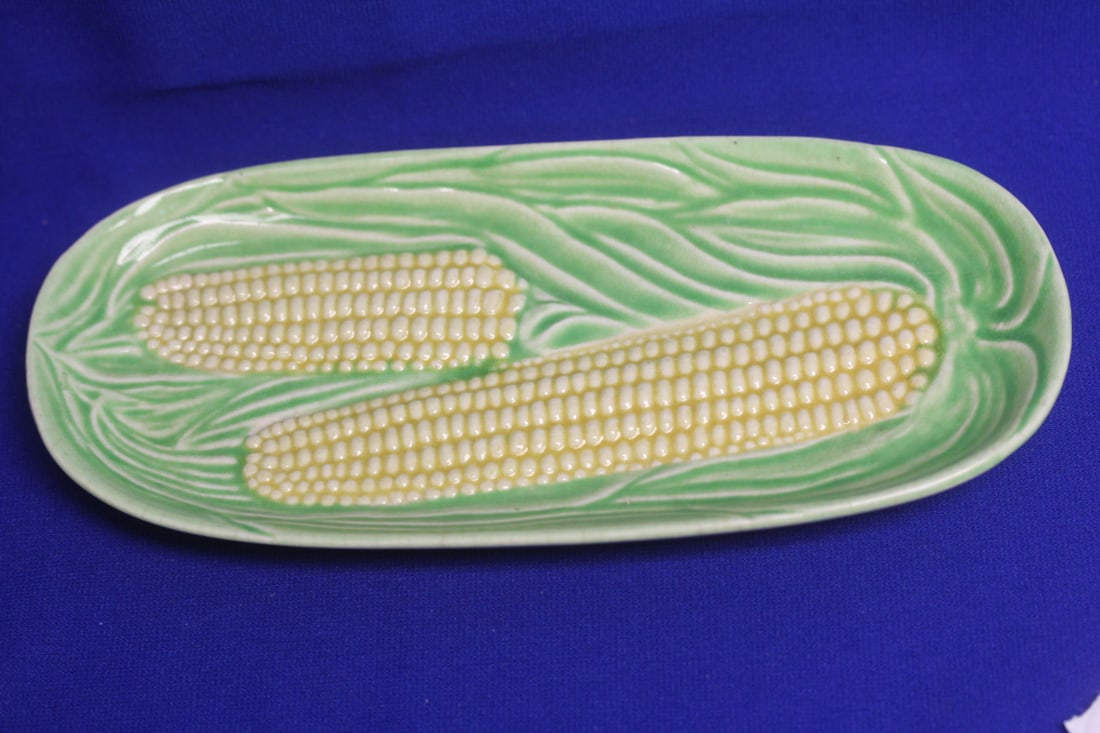 A Japan Corn Ceramic Holder: 9" long