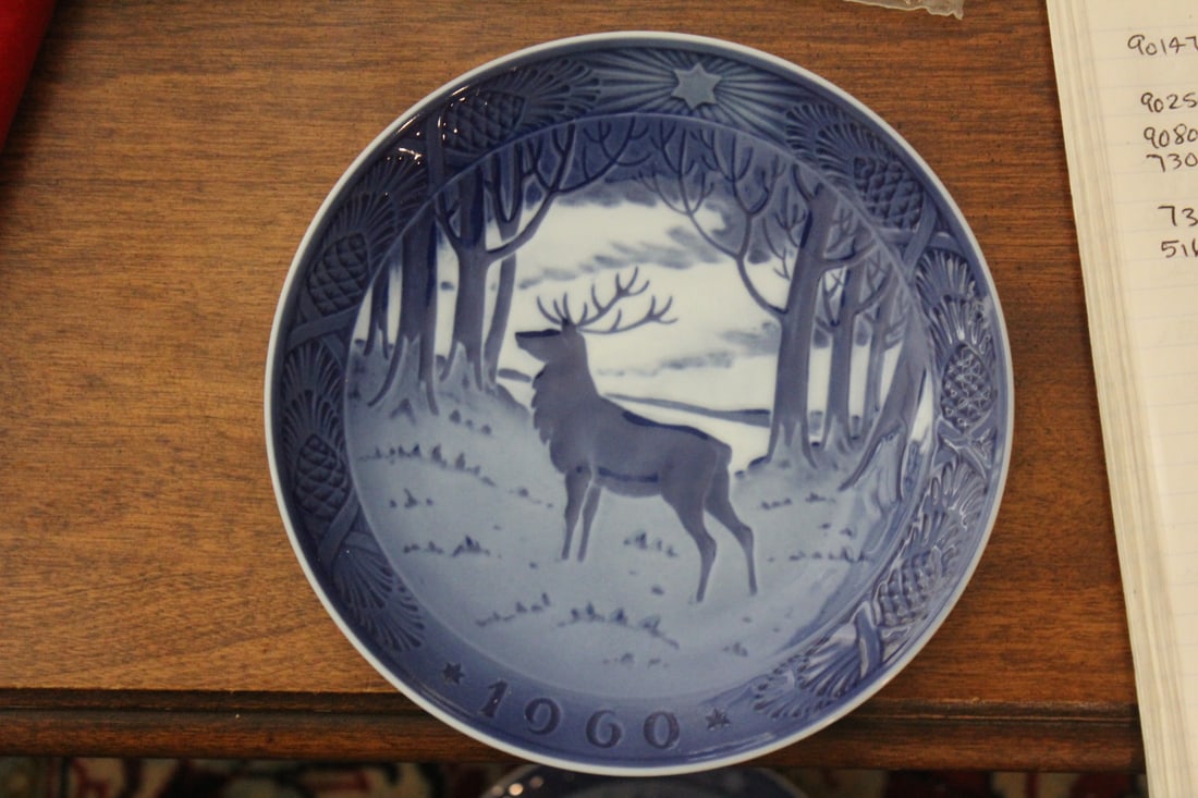 Royal Copenhagen Denmark 1960 Plate: 7 1/8" in diameter - "The Stag"