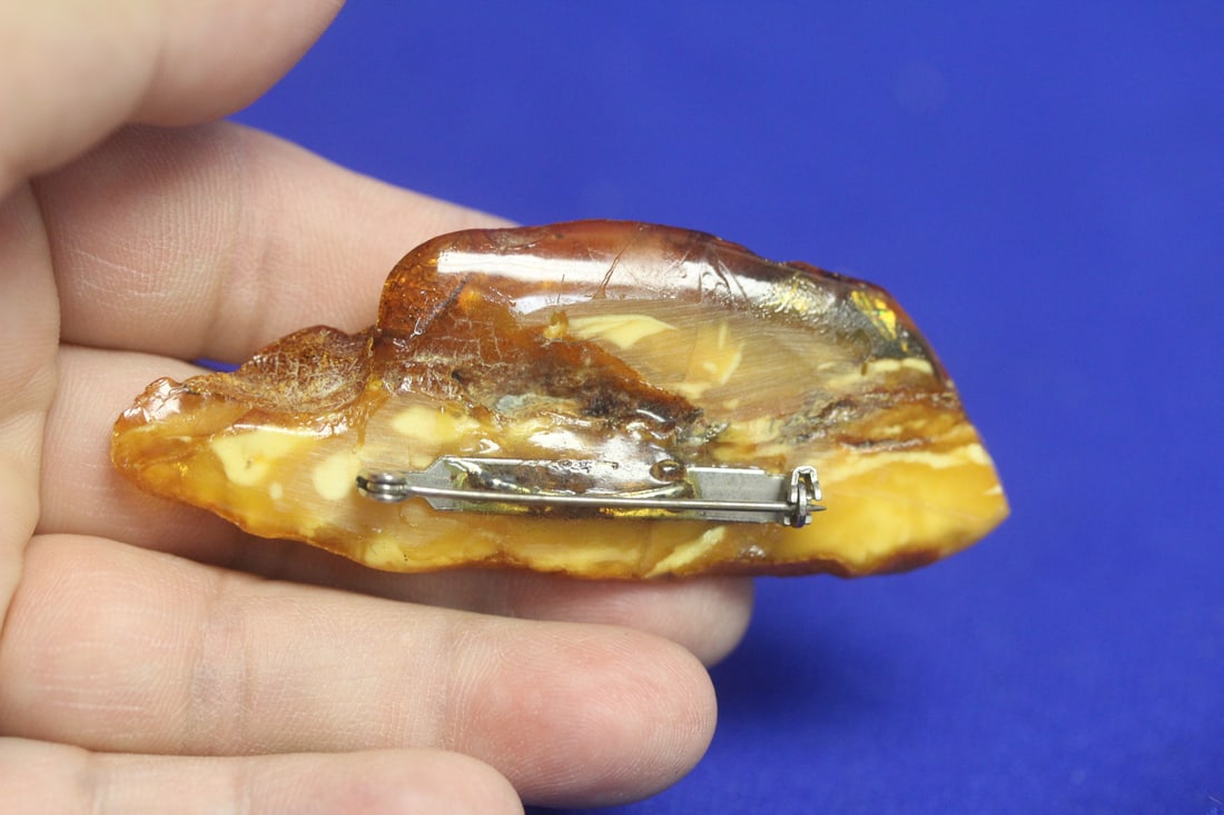 Amber Root Pin - 2