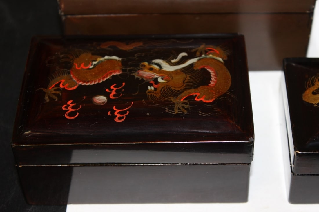 A Chinese Stacking Lacquer Box - 2