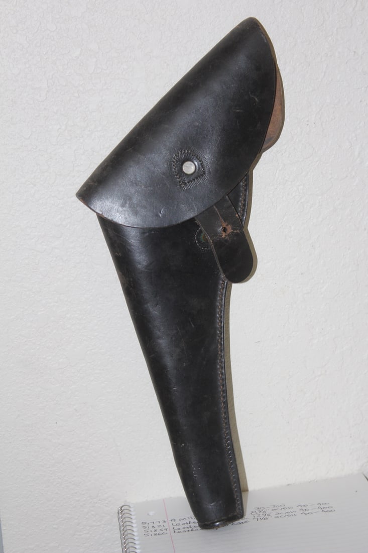 Leather Gun Case: 15" across